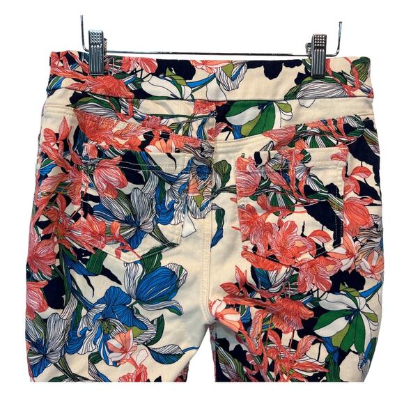 Chicos Womens Size 4 Reg Pull On Jeggings Ankle Jeans Tropical Floral Print - Picture 6 of 10